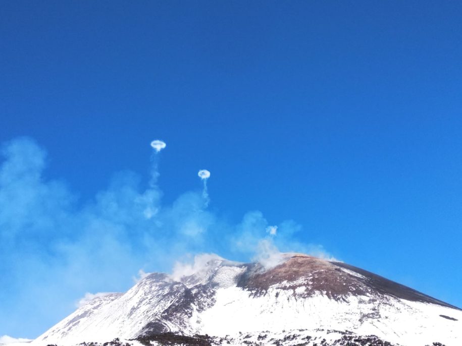 Anelli di fumo Etna