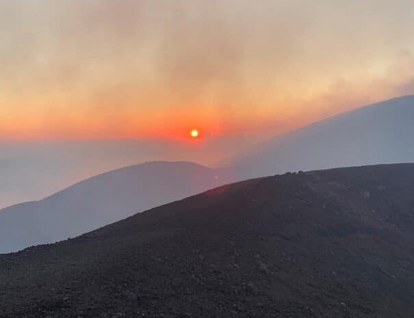 tramonto etna